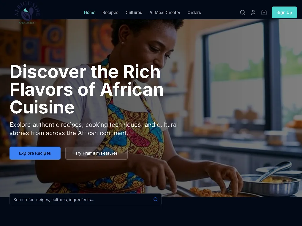 AfriRecipes preview